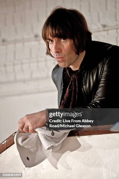 Liam Gallagher of Beady Eye on TV show Live From Abbey Road, Abbey Road Studios, London, 5th February 2011.