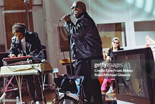 Cee-Lo Green, Danger Mouse of Gnarls Barkley on TV show Live From Abbey Road, Abbey Road Studios, London, 29th October 2006.