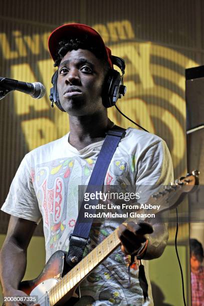 Kele Okereke of Bloc Party on TV show Live From Abbey Road, Abbey Road Studios, London, 18th June 2009.