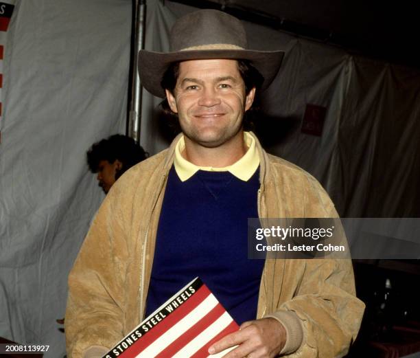 American musician Micky Dolenz attends the Rolling Stones concert during the 1989 Steel Wheels tour at the Los Angeles Memorial Coliseum in Los...