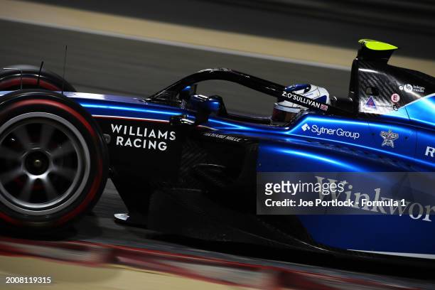 Zak O'Sullivan of Great Britain and ART Grand Prix drives on track during day three of Formula 2 Testing at Bahrain International Circuit on February...