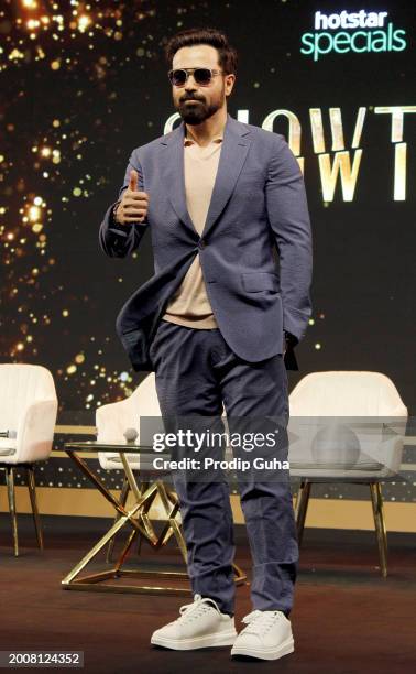 Emraan Hashmi attends the trailer launch of Disney+ Hotstar movie 'Showtime' on February 13, 2024 in Mumbai, India.