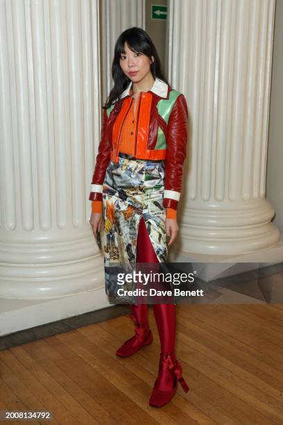 Susie Lau aka Susie Bubble attends the Huishan Zhang AW24 show during London Fashion Week February 2024 at Banqueting House on February 16, 2024 in...