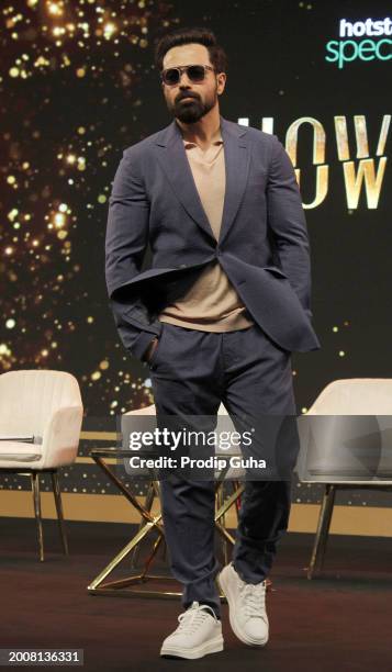 Emraan Hashmi attends the trailer launch of Disney+ Hotstar movie 'Showtime' on February 13, 2024 in Mumbai, India.