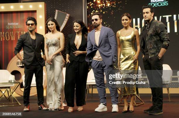 Rajeev Khandelwal, Mouni Roy, Mahima Makwana, Emraan Hashmi, Shriya Saran and Vishal Vashishtha attend the trailer launch of Disney+ Hotstar movie...