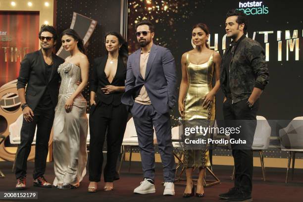 Rajeev Khandelwal, Mouni Roy, Mahima Makwana, Emraan Hashmi, Shriya Saran and Vishal Vashishtha attend the trailer launch of Disney+ Hotstar movie...