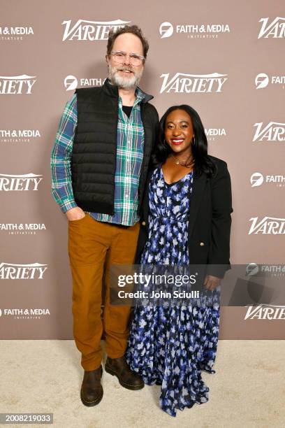 Rainn Wilson and Angelique Jackson, Senior Entertainment Writer at Variety, attend the Variety Spirituality and Faith in Entertainment Breakfast...