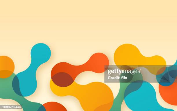abstract shapes background pattern - molten stock illustrations