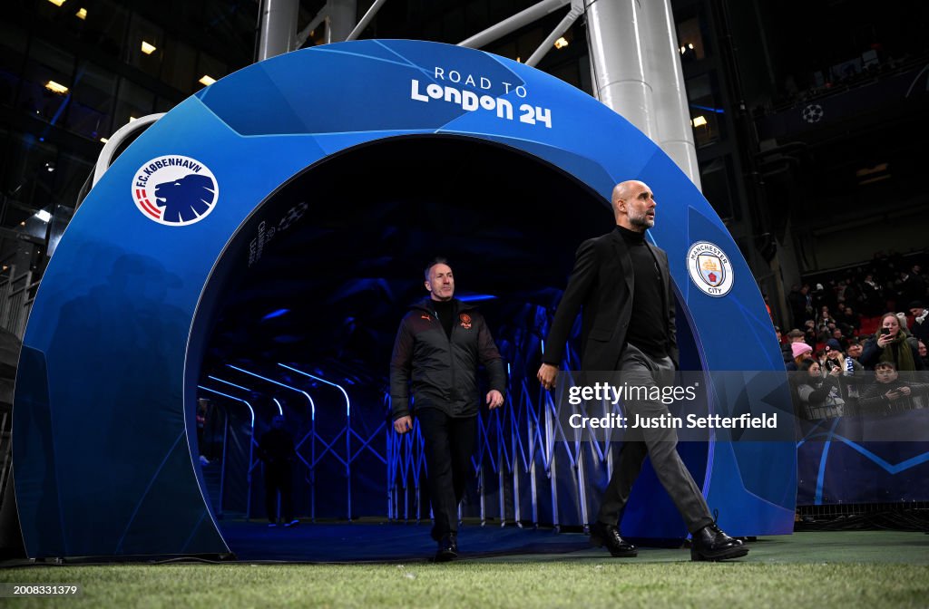 F.C. Copenhagen v Manchester City: Round of 16 First Leg - UEFA Champions League 2023/24