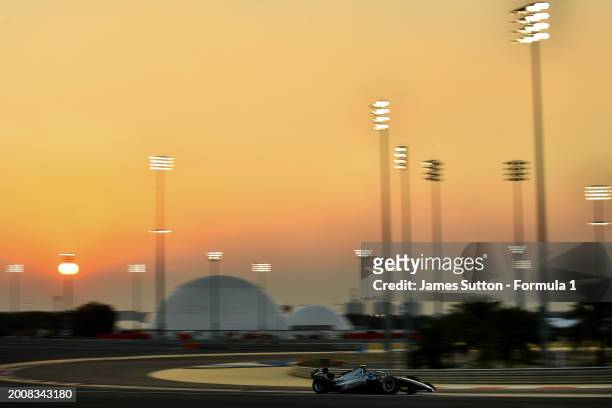 F2drives on track during day three of Formula 2 Testing at Bahrain International Circuit on February 13, 2024 in Bahrain, Bahrain.