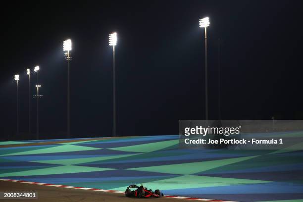 Rafael Villagomez of Mexico and Van Amersfoort Racing drives on track during day three of Formula 2 Testing at Bahrain International Circuit on...
