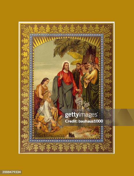 sermon on the mount bible verses on gold - cartoon preacher stock illustrations