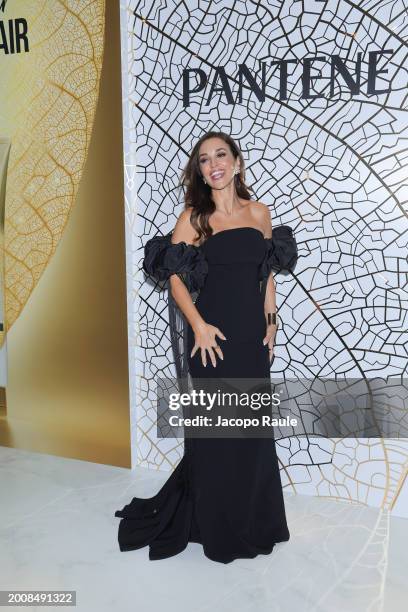 Paula Echevarria attends the photocall for Pantene "The Golden Era Night" at Palazzo Serbelloni on February 13, 2024 in Milan, Italy.