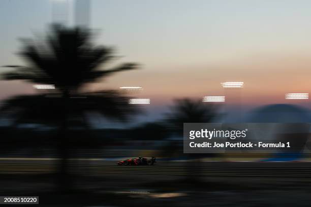 Rafael Villagomez of Mexico and Van Amersfoort Racing drives on track during day three of Formula 2 Testing at Bahrain International Circuit on...
