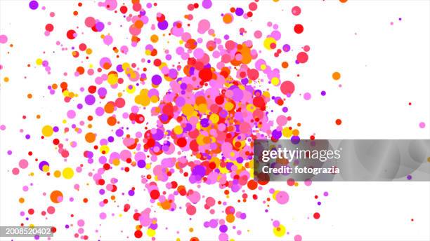 multicolor blobs on white - exploding paint stock pictures, royalty-free photos & images