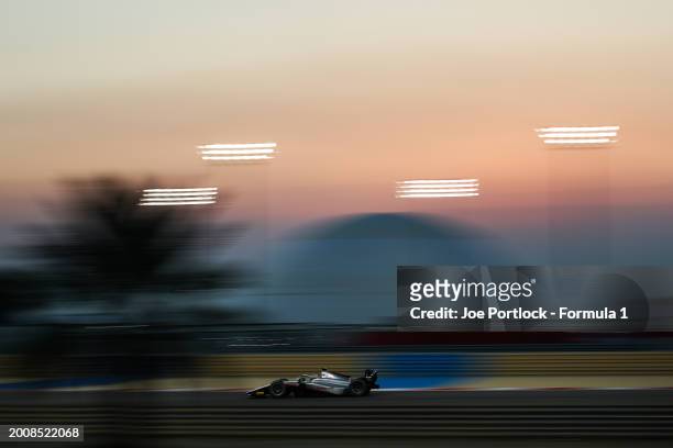 Amaury Cordeel of Belgium and Hitech Pulse-Eight drives on track during day three of Formula 2 Testing at Bahrain International Circuit on February...