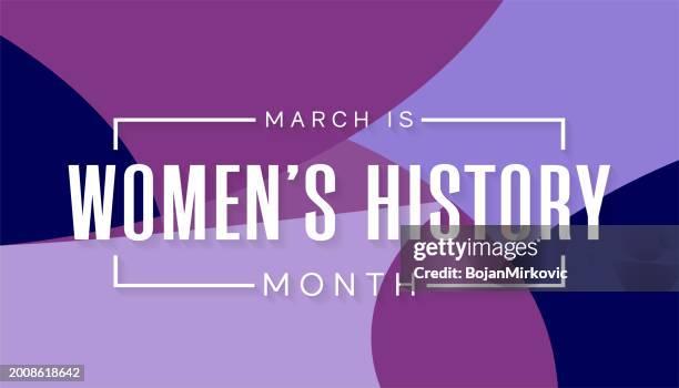 women's history month abstract background, march. vector - womens issues stock illustrations
