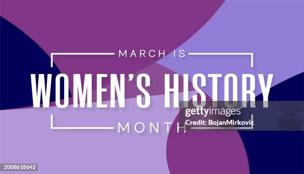 women's history month abstract background, march. vector - march month stock illustrations
