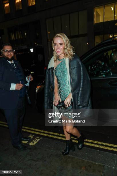 Stacy Martin attends the dunhill & BSBP pre-BAFTA filmmakers dinner and party at dunhill Bourdon House on February 13, 2024 in London, England.