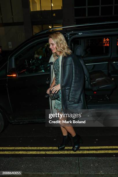 Stacy Martin attends the dunhill & BSBP pre-BAFTA filmmakers dinner and party at dunhill Bourdon House on February 13, 2024 in London, England.