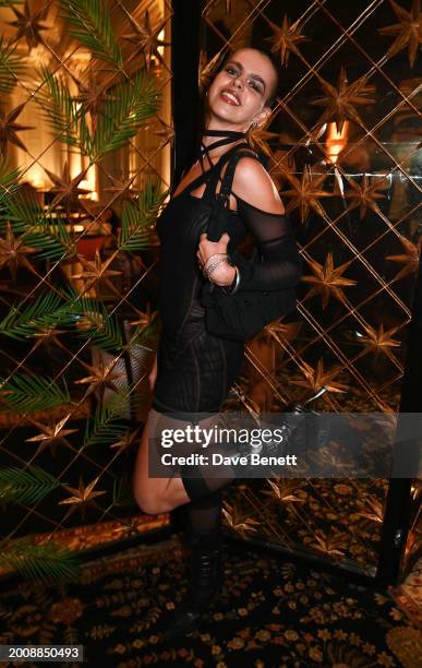 Bee Beardsworth attends the ES Magazine London Fashion Week Party at The Savoy Hotel on February 16, 2024 in London, England.