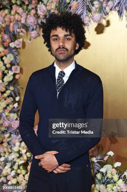 Langston Uibel attends the Golden Globes Connect on the occasion of the 74th Berlinale International Film Festival Berlin at China Club on February...