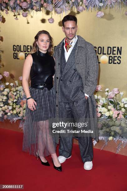 Sonja Gerhardt and Vladimir Burlakov attend the Golden Globes Connect on the occasion of the 74th Berlinale International Film Festival Berlin at...