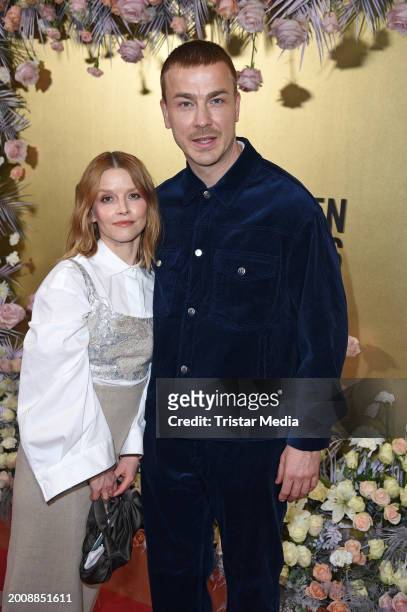 Karoline Schuch and her brother Albrecht Schuch attend the Golden Globes Connect on the occasion of the 74th Berlinale International Film Festival...