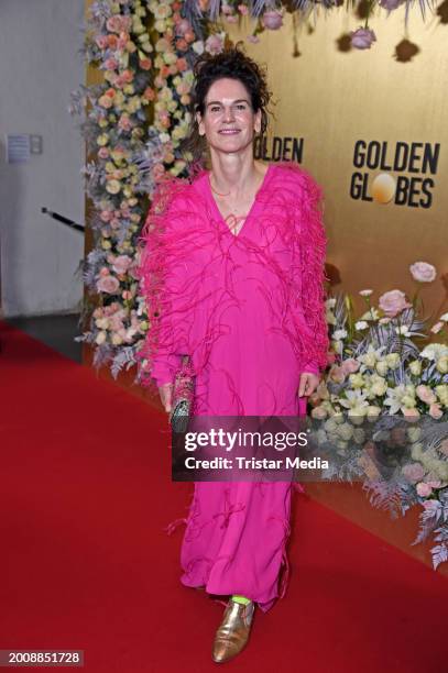 Bibiana Beglau attends the Golden Globes Connect on the occasion of the 74th Berlinale International Film Festival Berlin at China Club on February...