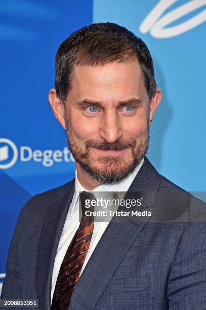 Clemens Schick attends the ARD Blue Hour on the occasion of the 74th Berlinale International Film Festival Berlin at Hotel Telegraphenamt on February...