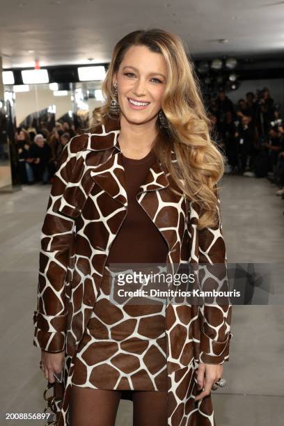 Blake Lively attends the Michael Kors Collection Fall/Winter 2024 Runway Show on February 13, 2024 in New York City.
