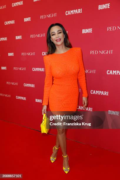 Verona Pooth during the Red Night By Campari & Bunte on the occasion of the 74th Berlinale International Film Festival Berlin at Fredericks Cafe &...