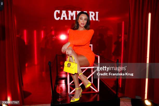 Verona Pooth during the Red Night By Campari & Bunte on the occasion of the 74th Berlinale International Film Festival Berlin at Fredericks Cafe &...