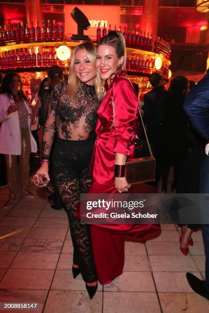 Valentina Pahde and Wolke Hegenbarth during the Red Night by Campari & Bunte on the occasion of the 74th Berlinale International Film Festival Berlin...