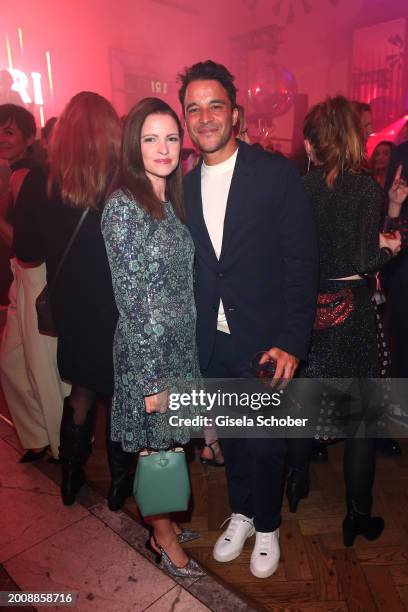 Jennifer Ulrich and Kostja Ullmann during the Red Night by Campari & Bunte on the occasion of the 74th Berlinale International Film Festival Berlin...