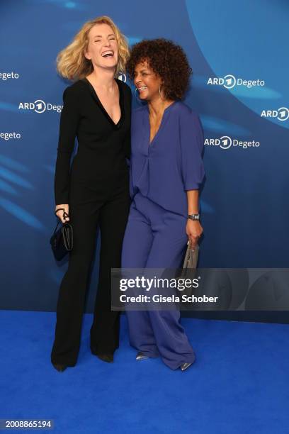 Maria Furtwaengler, Dennenesch Zoude attend the ARD Blue Hour during the 74th Berlinale International Film Festival Berlin at Hotel Telegraphenamt on...