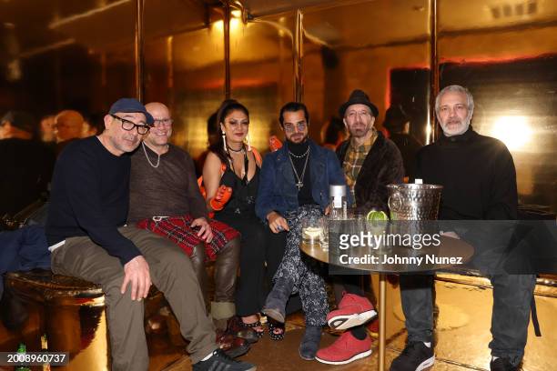 Khashayar Naimanan, Justo Artigas, Donna D'Cruz, WAÏ- Waël, Tom Silverman, and Maharishi Hardy Blechman attend Paramount's "Bob Marley: One Love" New...