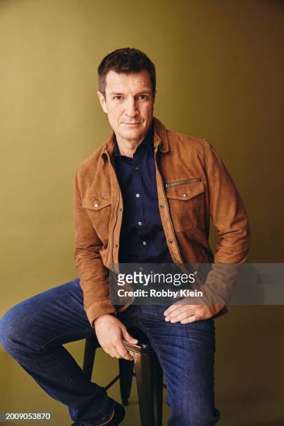 Nathan Fillion of "The Rookie" poses for a portrait during the 2024 Winter Television Critics Association Press Tour at The Langham Huntington,...