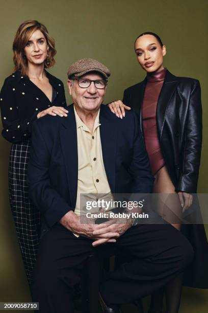 Gina Welch, Ed O'Neill, and Cleopatra Coleman of FX's 'Clipped' pose for a portrait during the 2024 Winter Television Critics Association Press Tour...