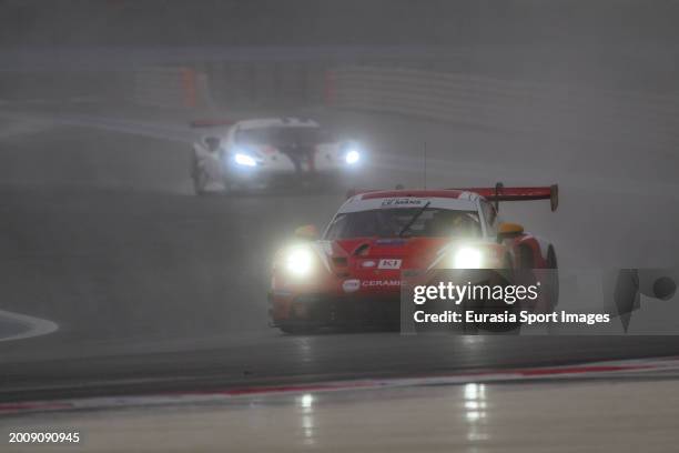 Ebm - Porsche 911 Gt3 R - Johanes Setiawan Santoso Tanart Sathienthirakul Bastian Buus during Asian Le Mans Series 2024 at Yas Marina Circuit on...