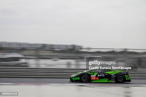 Leipert Motorsport - Lamborghini Huracan Gt3 Evo 2 - Gabriel Rindone Brendon Leitch Marco Mapelli during Asian Le Mans Series 2024 at Yas Marina...