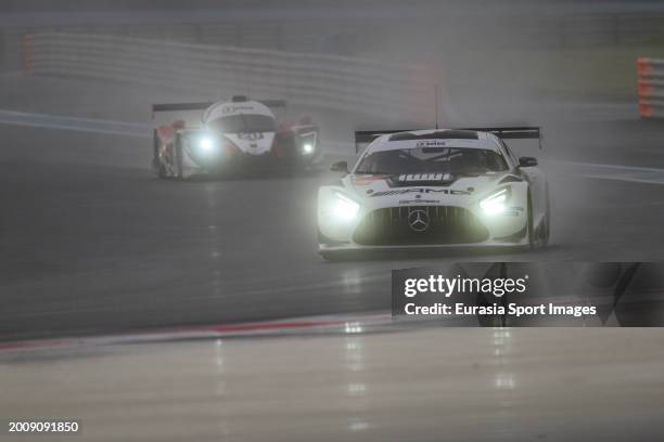 Al Manar Racing By Getspeed - Mercedes-Amg Gt3 Evo - Al Faisal Al Zubair Anthony Liu Fabian Schiller during Asian Le Mans Series 2024 at Yas Marina...