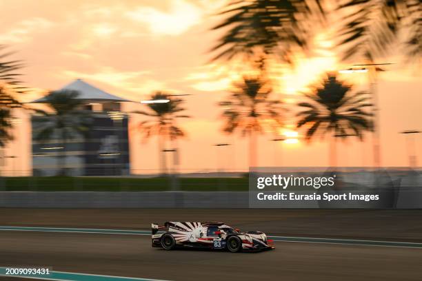 Af Corse - Oreca 07/Gibson - Francois Perrodo Matthieu Vaxiviere Alessio Rovera during Asian Le Mans Series 2024 at Yas Marina Circuit on February...