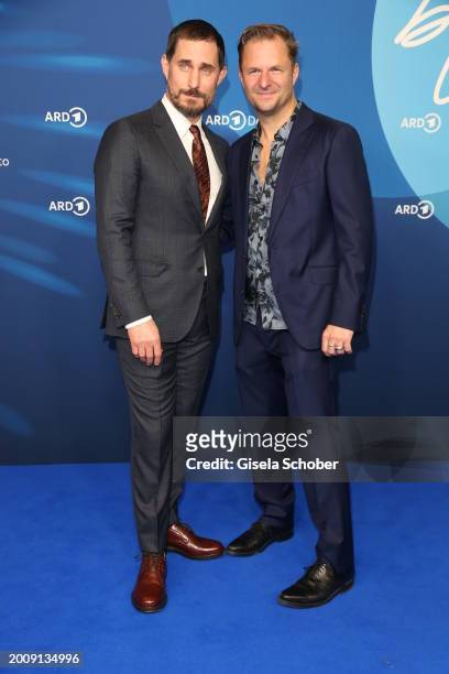 Clemens Schick, Philipp Hochmair attend the ARD Blue Hour during the 74th Berlinale International Film Festival Berlin at Hotel Telegraphenamt on...