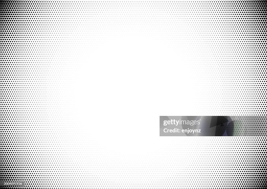 Black Pop art comic halftone background dots
