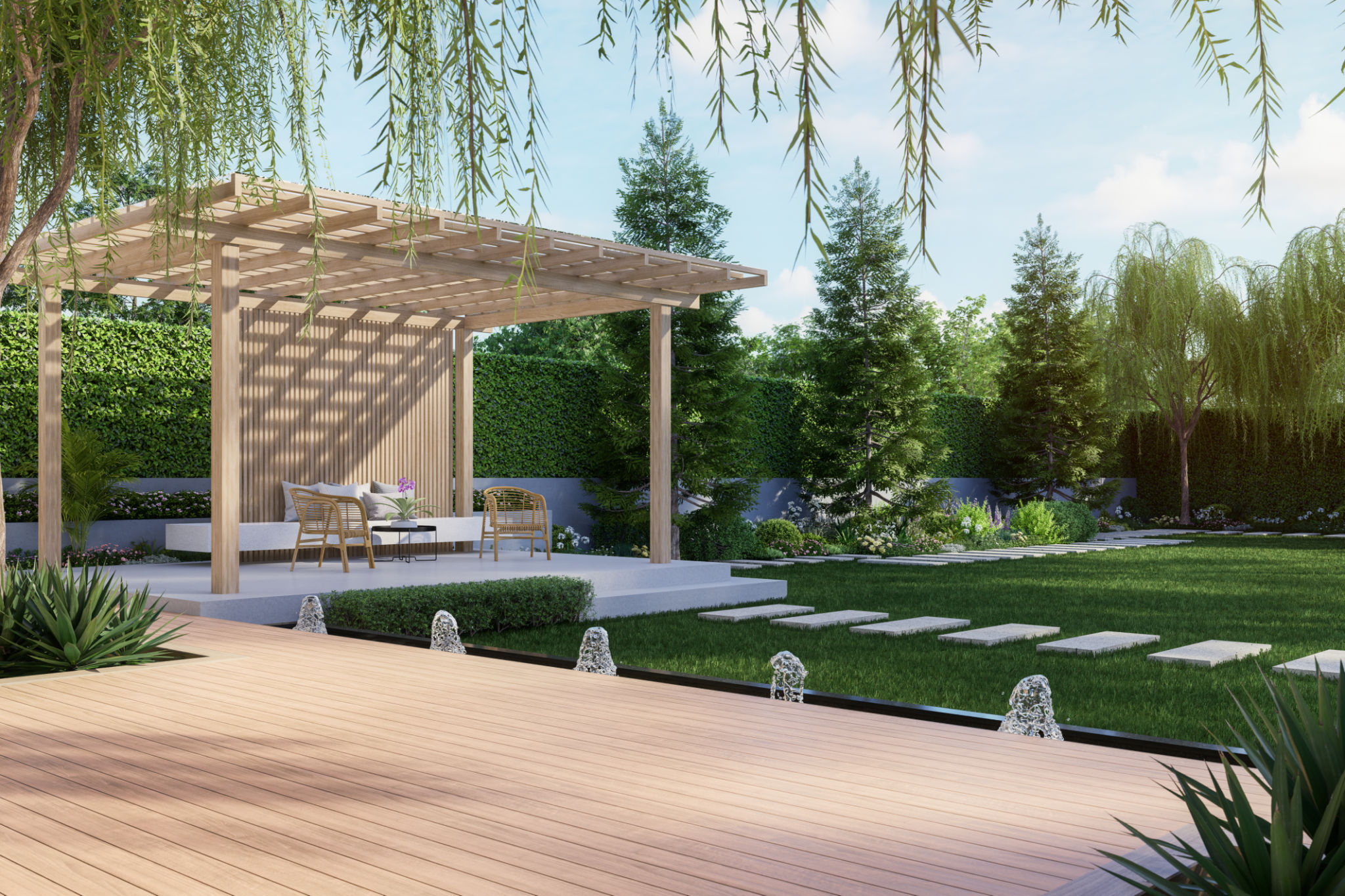 wooden porch