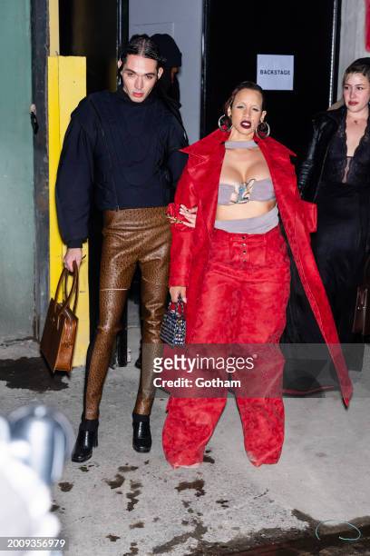 Dascha Polanco attends the Luar fashion show during New York Fashion Week: The Shows in Brooklyn on February 13, 2024 in New York City.