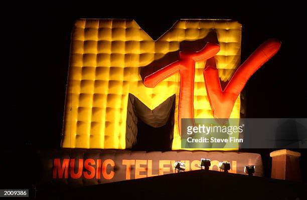 Logo is seen at MTV/T3 party at Pierre Cardin's Villa during 56th International Cannes Film Festival 2003 on May 17, 2003 in Cannes, France.
