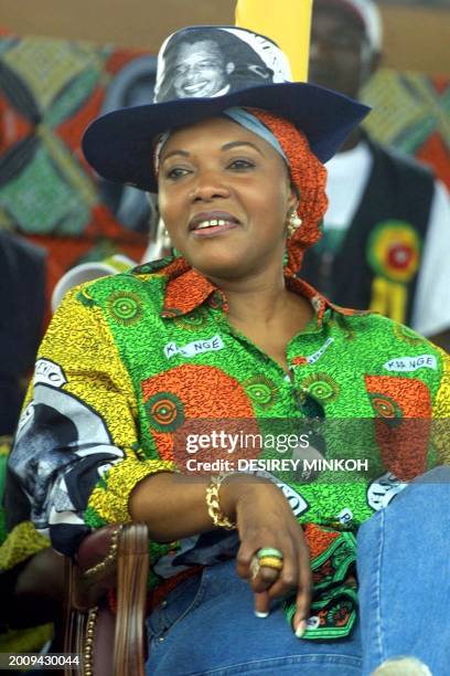 Edith-Lucie Bongo, wife of Gabon's president Omar Bongo and daughter of Denis Sassou Nguesso, candidate in the forthcoming presidential elections,...