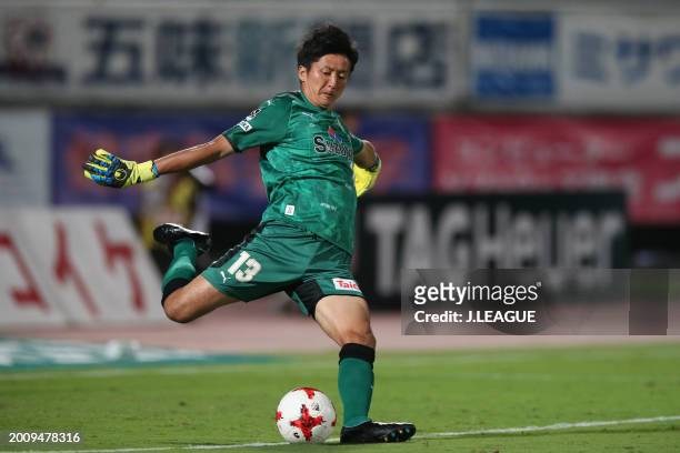 Yuji Rokutan during the J.League J1 match between Ventforet Kofu and Shimizu S-Pulse at Yamanashi Chuo Bank Stadium on September 9, 2017 in Kofu,...
